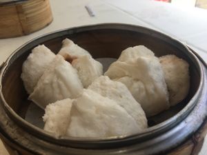 BBQ Pork Bun - steamed  at Three Virtues 三德食品 - Jordan in Kowloon