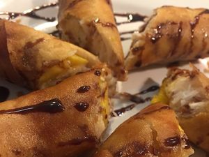 Thai Banana Rolls at The Sun Vegan in Fountain Valley