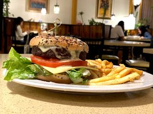 Bacun Burger at The Sun Vegan in Fountain Valley