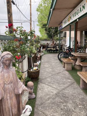 Outside dining area   at The Sun Vegan in Fountain Valley
