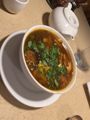 royal pho  at The Sun Vegan in Fountain Valley