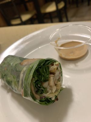 Vegan Spring Rolls at The Sun Vegan in Fountain Valley