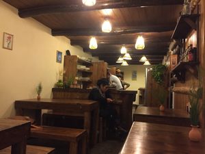 Small, cozy atmosphere

Lugar acogedor y lindo at La Pizza Del Abuelo in Huaraz