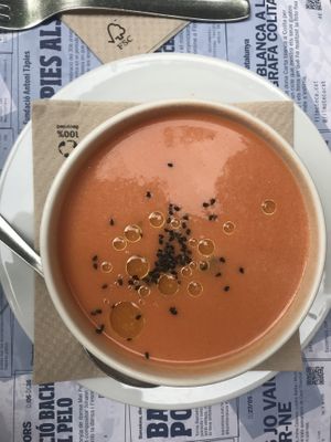 Gazpacho at Biocenter - Pintor Fortuny in Barcelona