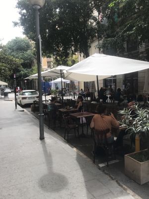 Terrace at Biocenter - Pintor Fortuny in Barcelona
