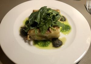 Potato cake #Veganuary at Biocenter - Pintor Fortuny in Barcelona