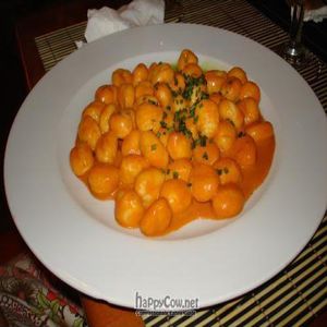 Vegan gnocchi. Delicious at Biocenter - Pintor Fortuny in Barcelona