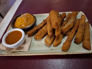 Seitan sticks at Biocenter - Pintor Fortuny in Barcelona