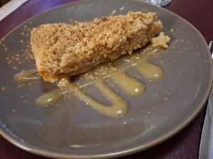 Apple crumble at Biocenter - Pintor Fortuny in Barcelona