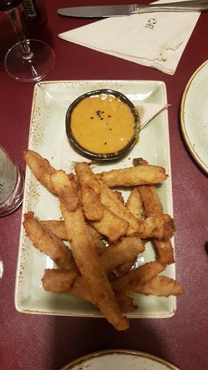 Seitan appetizers at Biocenter - Pintor Fortuny in Barcelona