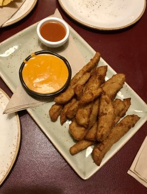 Seitan croquettes & chipotle at Biocenter - Pintor Fortuny in Barcelona
