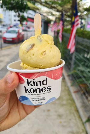 Jackfruit & saffron pistachio at Kind Kones - Bangsar Village in Kuala Lumpur