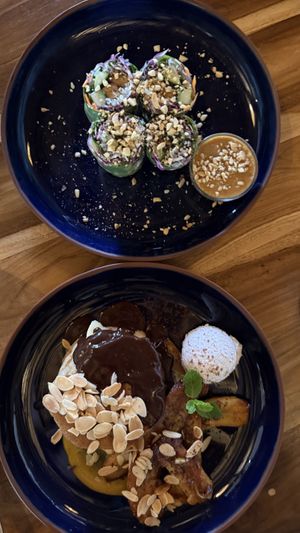 Pancakes summer rolls   at Nomad Café | Boutique in Weligama