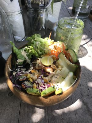 Tofu poke bowl  at Nomad Café | Boutique in Weligama