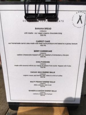 Menu at Nomad Café | Boutique in Weligama