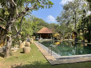 Poolside during the day (lunch)  at Koththamalli by Rohan in Negombo
