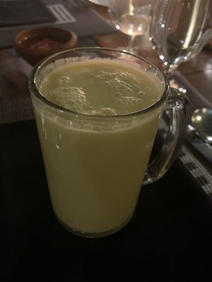 Mango and banana shake with coconut milk. A bit sour but nice    at Koththamalli by Rohan in Negombo
