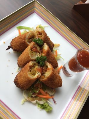 Crispy coconut crusted rolls   at Koththamalli by Rohan in Negombo