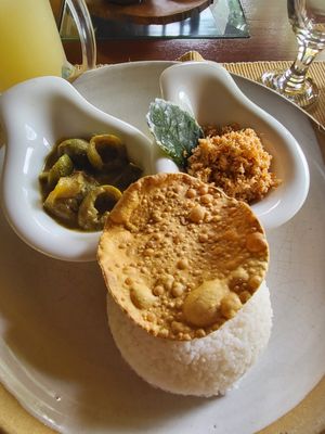 Eggplant curry at Koththamalli by Rohan in Negombo