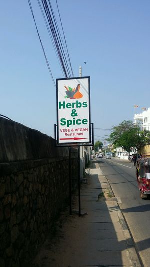 Vegan and Vege menu labeled at Koththamalli by Rohan in Negombo