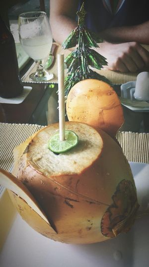 King coconut! Awesome! at Koththamalli by Rohan in Negombo