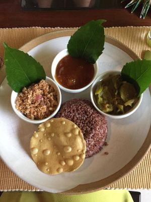 Egg plant curry. Spicy, and so delicious! at Koththamalli by Rohan in Negombo