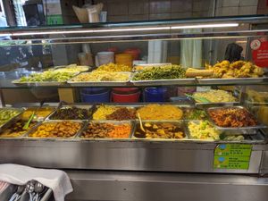 Variety of dishes at Pin Xiang Vegetarian Stall  in West Singapore