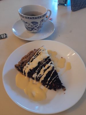 Blueberry pie (Mustikkapiiras) at Kahvila Lähde in Helsinki