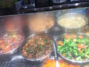 Limited vegetables  at Just Green - Tampines Giant Food Stall in East Singapore