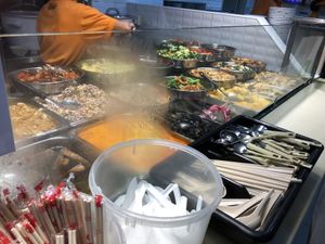 They sell dumplings as well at Just Green - Tampines Giant Food Stall in East Singapore
