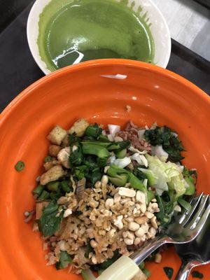 Thunder tea rice  at Just Green - Tampines Giant Food Stall in East Singapore