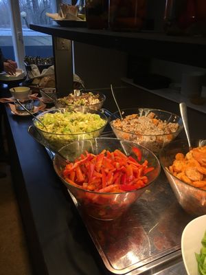 Salads at vegan brunch. at Havikkiruokaravintola Loop in Helsinki