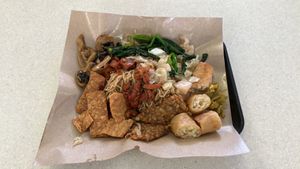   at Din Shan Vegetarian 鼎膳素 in Central Singapore