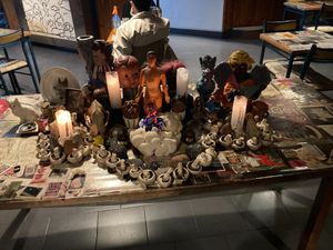 Mushroom decor! at Donnet in Buenos Aires