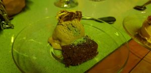 Banana ice cream at Donnet in Buenos Aires