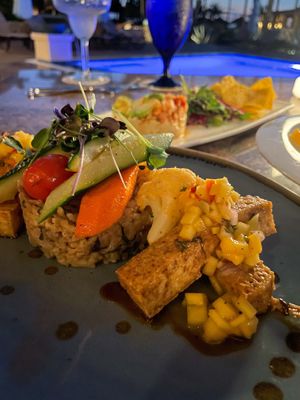   at Ike's Bistro in Oranjestad