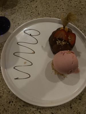 Chocolate Mousse cake  at Ike's Bistro in Oranjestad