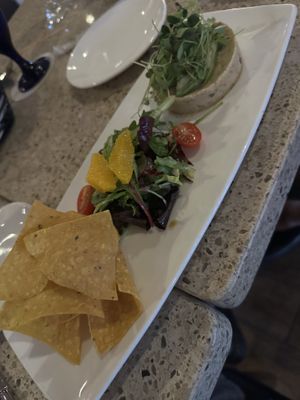 Chickpea tuna tartare   at Ike's Bistro in Oranjestad