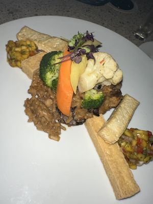 Truffle mushroom risotto  at Ike's Bistro in Oranjestad