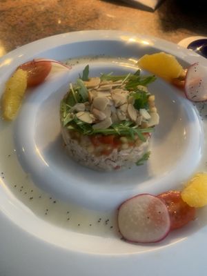 Pulled Jackfruit Almond Salad    at Ike's Bistro in Oranjestad