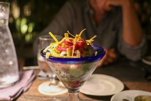 ceviche at Ike's Bistro in Oranjestad