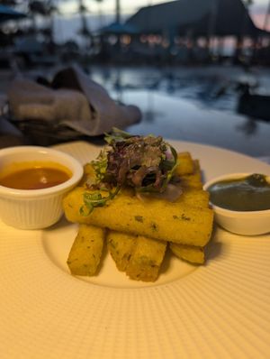 Polenta fries at Ike's Bistro in Oranjestad