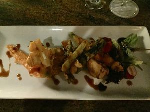 Vegetable Tempura - made Gluten-free  at Ike's Bistro in Oranjestad