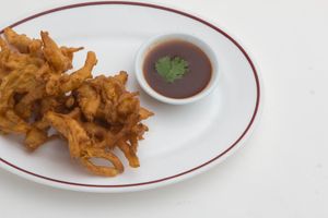Onion bhaji at Mahal Tanjore in Ottawa