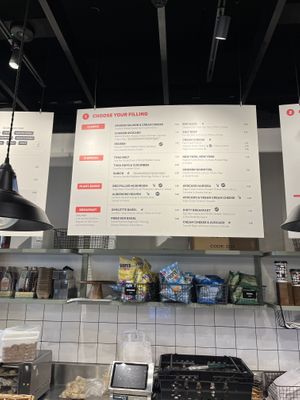 Menu  at B Bagel Bakery Bar in South West London