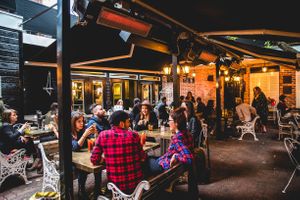 Terrasse / cours intérieure incroyable! at L'Gros Luxe - Duluth in Montreal