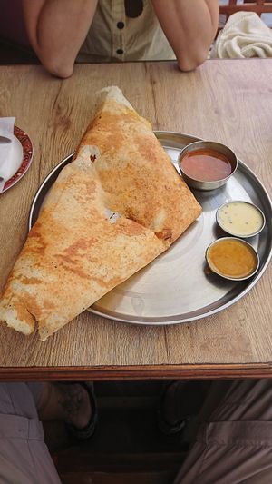 Masala dosa vegan at Punjabi Restaurant in Pokhara