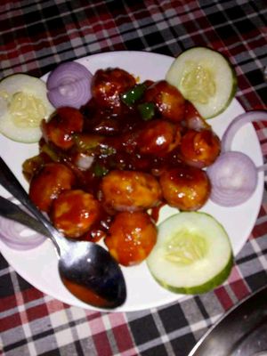 chilli momos at New Marwadi Restaurant in Pokhara