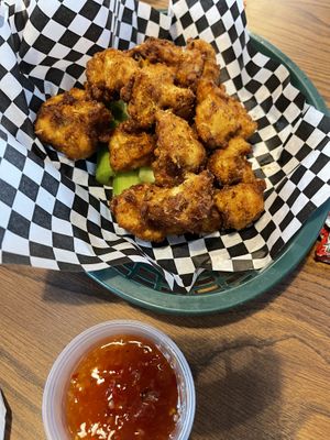 Thai chili Cauliflower wings at Chattanooga Pizza Co in Chattanooga