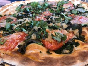 Vegan pizza  at Chattanooga Pizza Co in Chattanooga